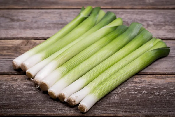 Baby leeks vintage — Stock Photo, Image