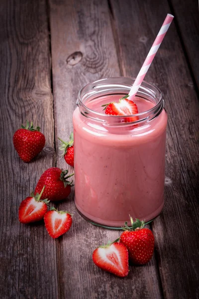 Smoothie de morango — Fotografia de Stock