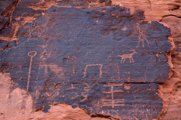 Petroglyphs in the Valley of Fire — Stock Photo, Image