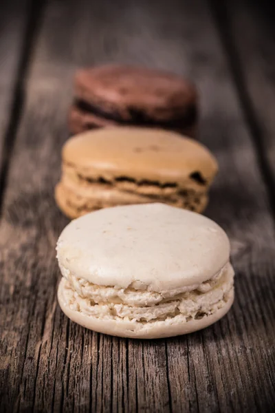 Assorted macaroons vintage — Stock Photo, Image