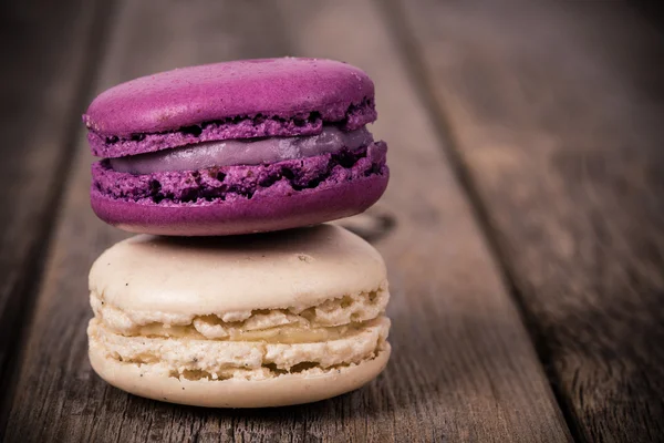 Assorted macaroons vintage — Stock Photo, Image