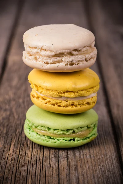 Assorted macaroons vintage — Stock Photo, Image