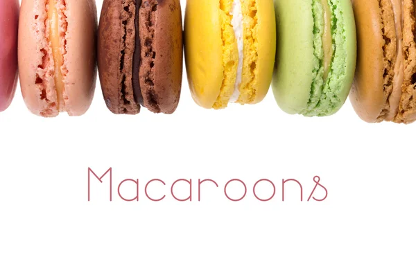 Macaroons isolated — Stock Photo, Image
