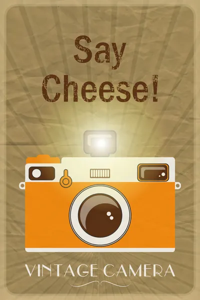 Say Cheese poster — Stock Vector