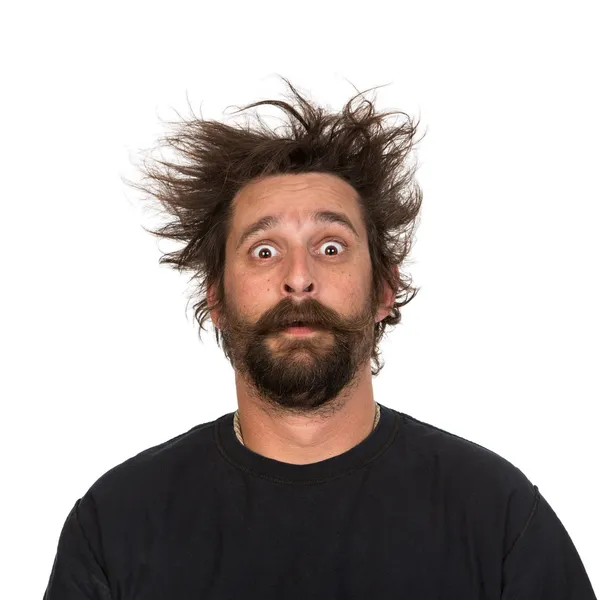 Goofy young man — Stock Photo, Image