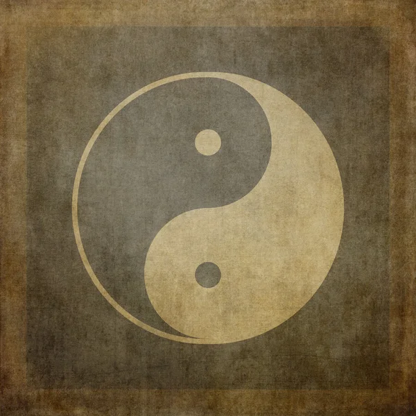 Yin Yang vintage — Foto Stock