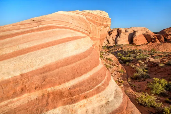 Wave Rock Valley Fire State Park Nevada Usa Horizontal Composition — Stock Photo, Image