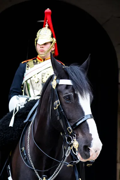 Londýn Velká Británie Června 2017 Voják Kůňové Gardy Jezdeckého Pluku — Stock fotografie