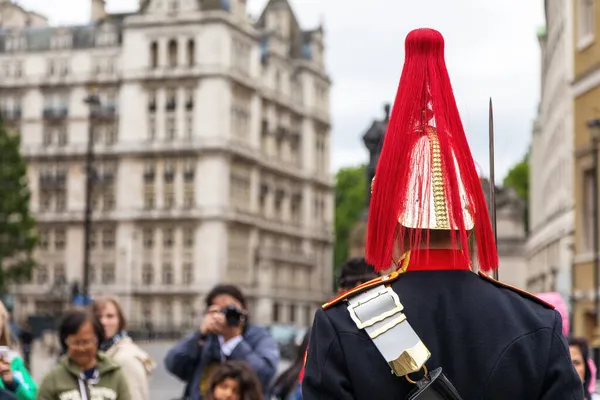 Λονδίνο Ηνωμένο Βασίλειο Ιουνίου 2017 Ιππότης Φρουράς Στρατιώτης Του Οικιακού — Φωτογραφία Αρχείου
