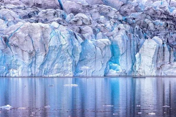 Detail Front Surface Fjalljokull Glacier Reflected Fjallsarlon Glacial Lagoon Part Stock Image