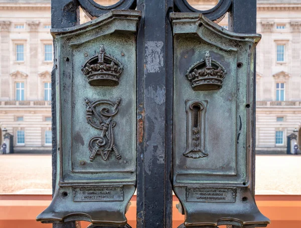 London March 2022 Ornate Bronze Lock Gates Buckingham Palace London — Stock fotografie