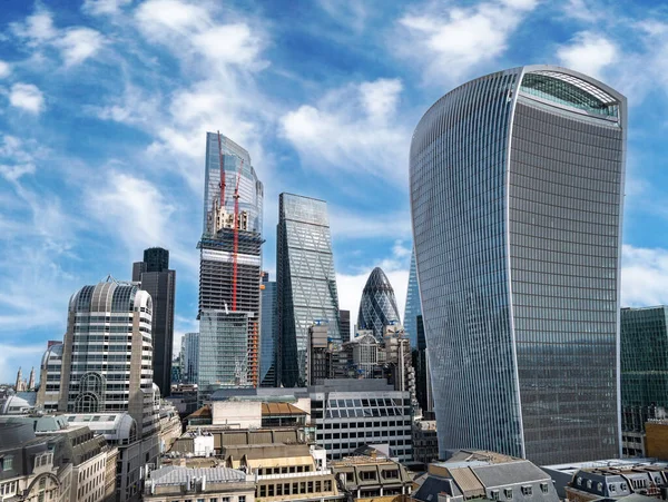 City London Cityscape Financial Business District — Foto de Stock