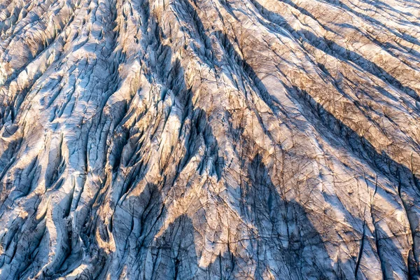 Vista Aérea Del Glaciar Fjalljokull Laguna Glaciar Fjallsarlon Sur Islandia — Foto de Stock