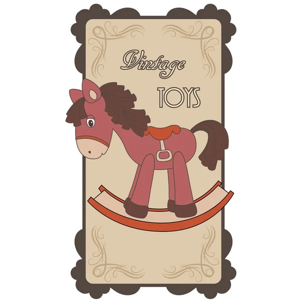Vintage label for toys — Stock Vector