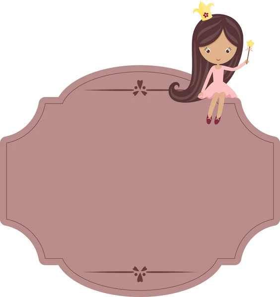 Princess signboard — Stockvector