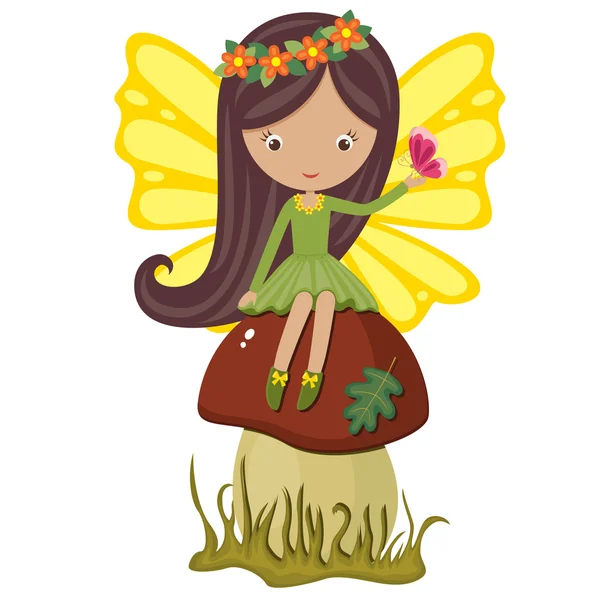 Cute fairy — Stock Vector