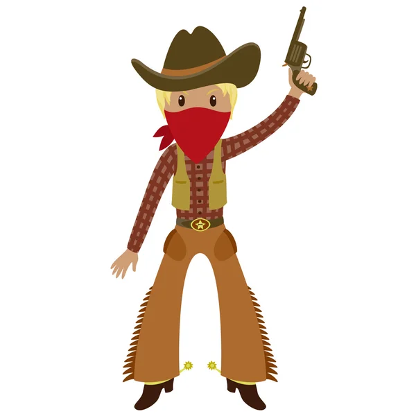 Cowboy — Stockvektor