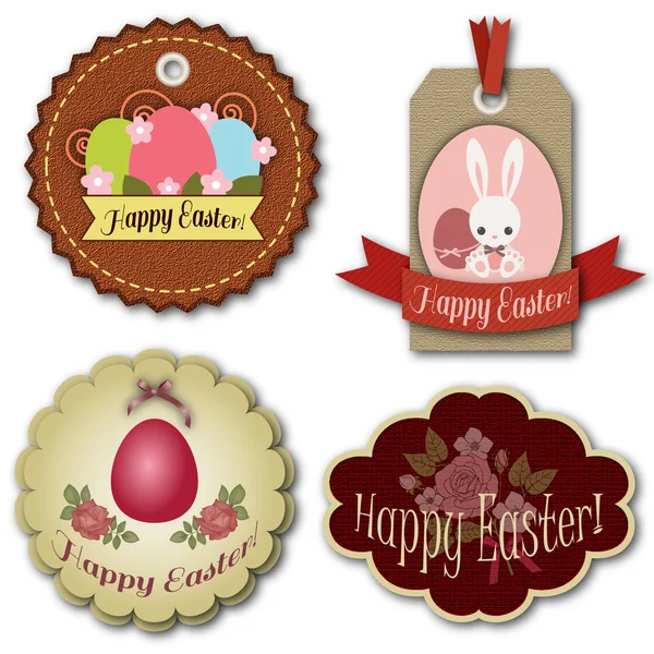 Easter tags design. Eps 10 — Stock Vector