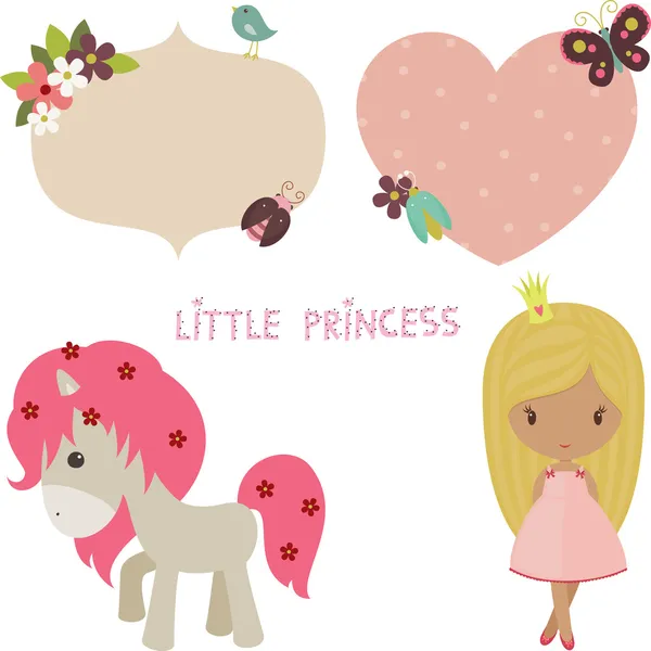 Prinses set — Stockvector