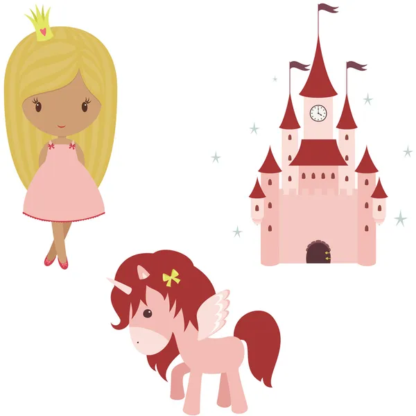 Prinses set — Stockvector