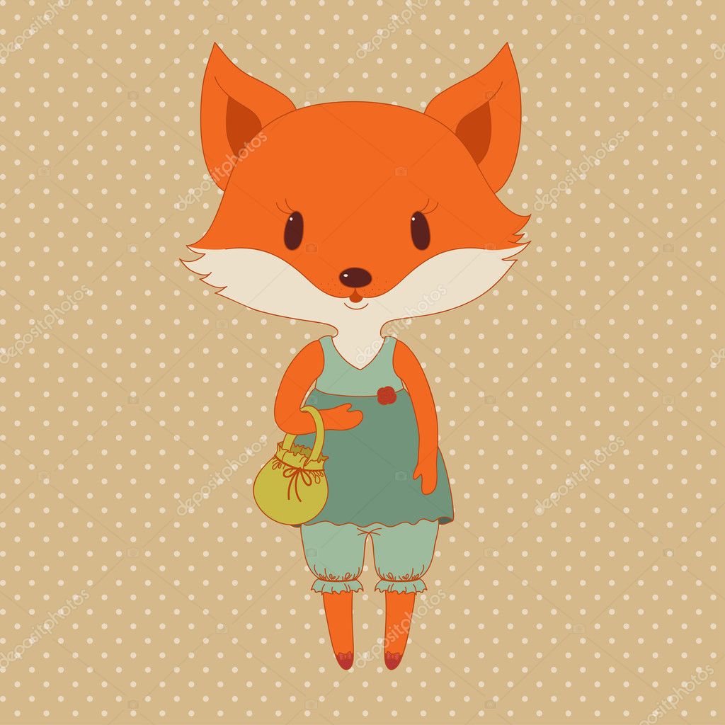 Cute fox Vector Art Stock Images | Depositphotos
