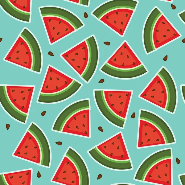 Watermelon seamless wallpaper — Stock Vector