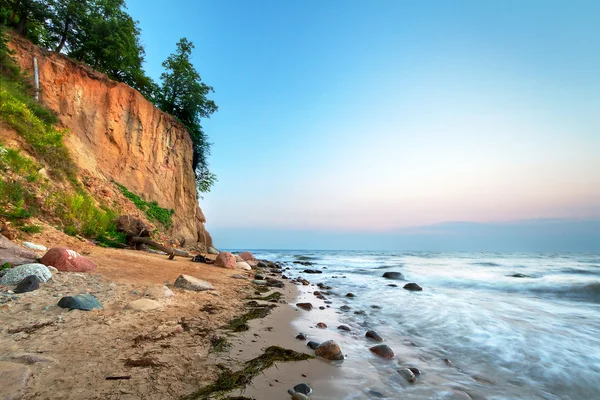 Cliff de Orlowo no mar Báltico — Fotografia de Stock