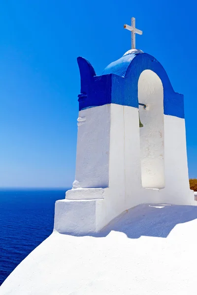 Architecture du village d'Oia sur l'île de Santorin — Photo