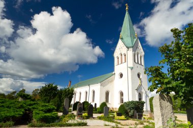 geleneksel İsveç beyaz kilise