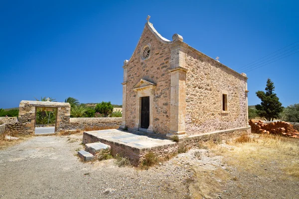 Arquitectura de la pequeña iglesia griega —  Fotos de Stock