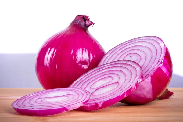 Red onion in the kitchen — Stock Photo, Image