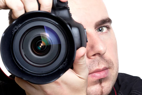 Photographer taking pictures Royalty Free Stock Images