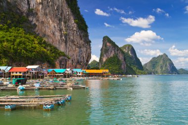 Tayland Koh panyee balıkçı köyü