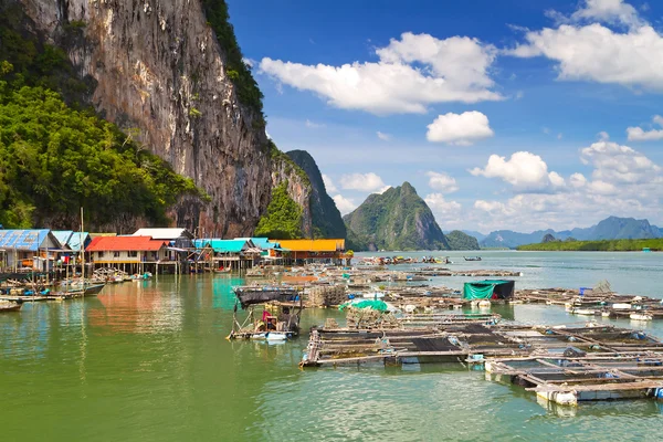 Koh Panyee villaggio di pescatori in Thailandia — Foto Stock