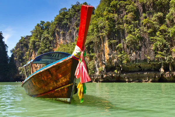 Długi ogon łodzi w Tajlandii — Zdjęcie stockowe