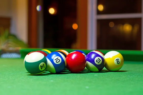 Colorful billiard balls — Stock Photo, Image