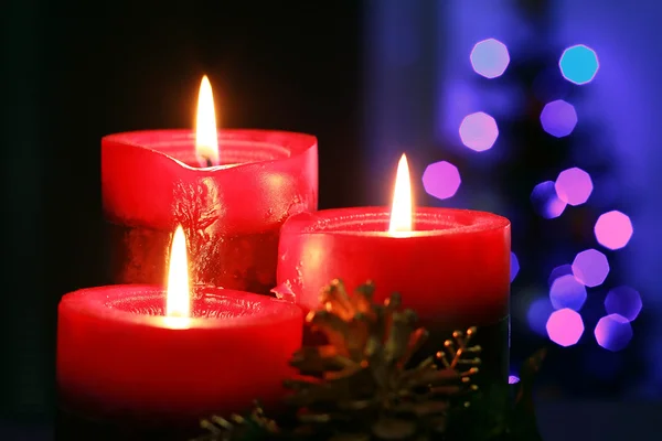 Christmas candles — Stock Photo, Image