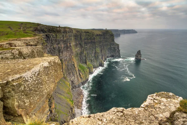 Klippen von Moher bei Sonnenuntergang in co. clare — Stockfoto