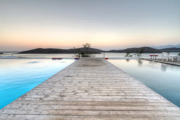 Alba a Mirabello Bay a Creta — Foto Stock