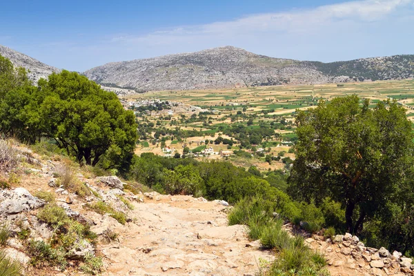 Krajina náhorní plošina lasithi na Krétě — Stock fotografie