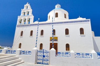 santorini oia kasaba kilise