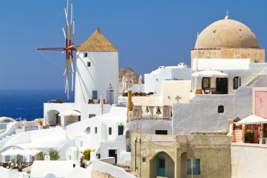 Windmill santorini oia Köyü