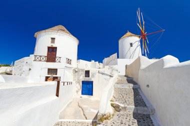 Windmill santorini oia Köyü