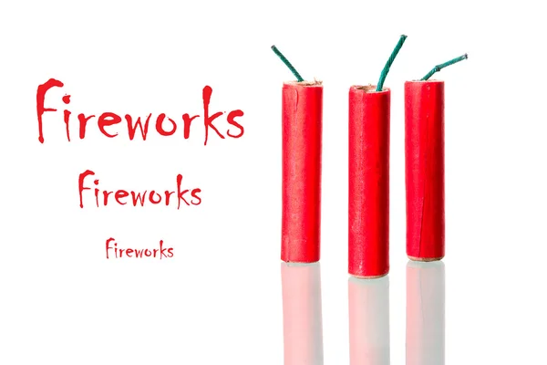 Fireworks with sample text — Stock Photo, Image