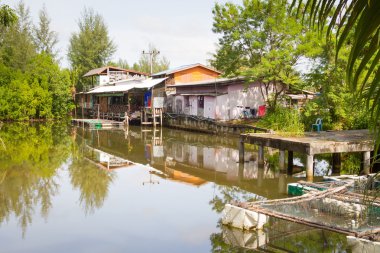 Tayland küçük bir köy evi
