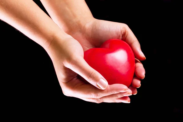 Coração na palma da mão — Fotografia de Stock