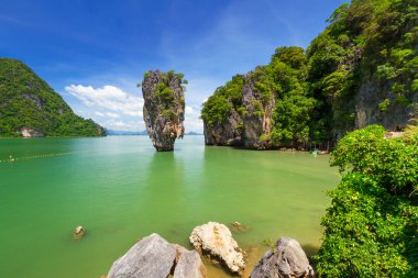 Tayland'daki phang nga Körfezi kayada Tapu ko