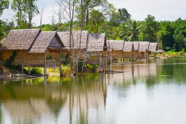 Small village at the water — Stock Photo, Image