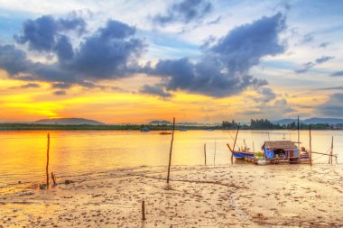 şaşırtıcı sunset Beach, koh kho khao Adası Tayland