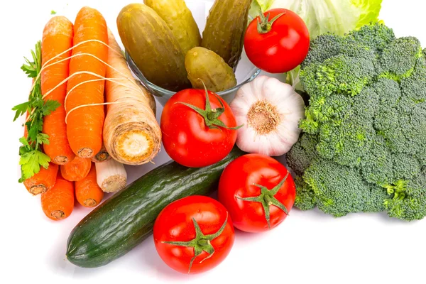 Összetétel nyers zöldségekkel — Stock Fotó